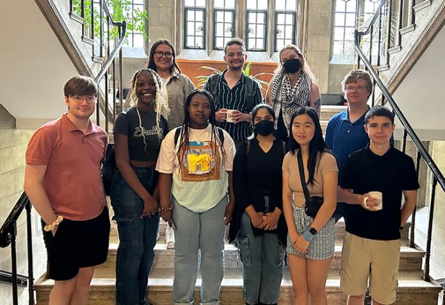 Youth Forum Leadership Animators pose together