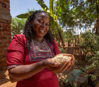 Susan Karea, a farmer in Tharaka Nithi, Kenya