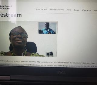 Gertrude Fefoame, a panelist in an EDAN disability webinar