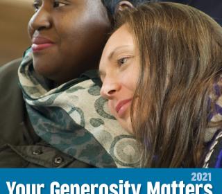 Cover of the 2021 Minutes for Mission booklet, renamed Your Generosity Matters