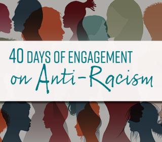 Logo: 40 Days of Engagement with Anti-Racism