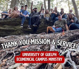 Members of the University of Guelph Ecumenical Campus Ministry pose together