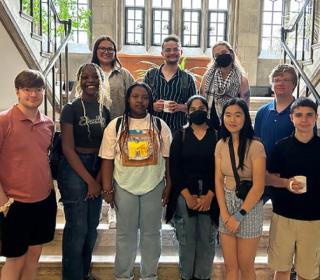Youth Form Leadership Animators pose together