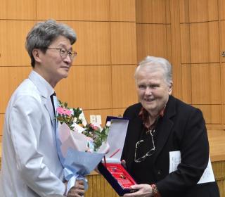  Dr. Margaret Storey being honoured in South Korea.