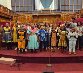 The African Intergenerational Praise Choir performs at St. Paul’s United Church