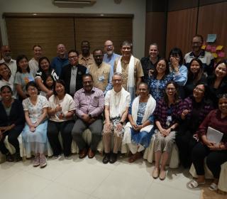 A group photo of the United Church Asian Mission and Service partners in Manila.