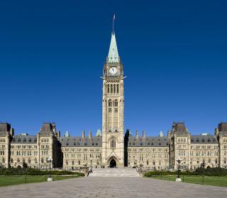 Parliament Hill in Ottawa, Ontario.