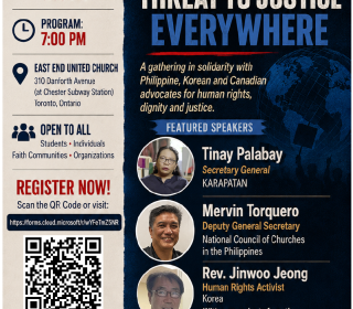 Poster for event called Injustice Anywhere Is a Threat to Justice Everywhere