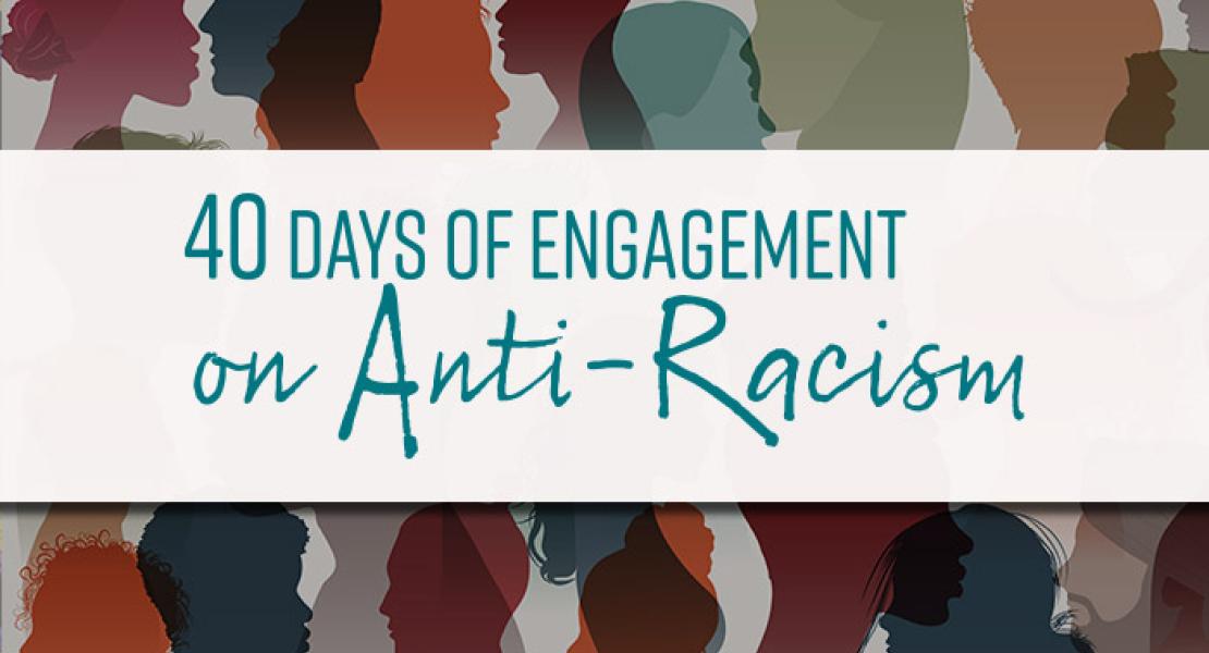 Logo: 40 Days of Engagement with Anti-Racism