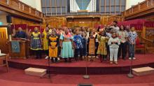 The African Intergenerational Praise Choir performs at St. Paul’s United Church