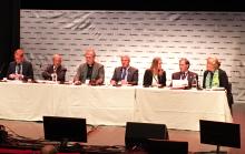A photo of the gender justice panel at the ACT Alliance General Assembly shows it consisted of five men and two women.
