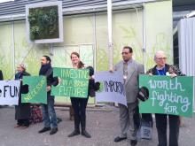 Protestors at COP21