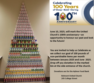 100 LBS of Collecting Food for our Local Food Bank Invitation 