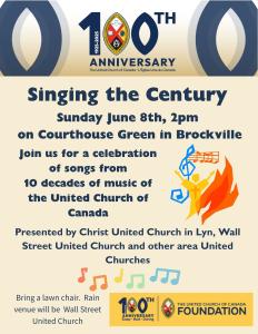 Singing The Century Invitation