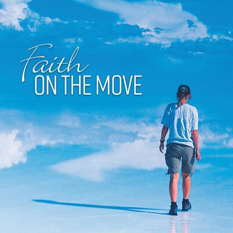 Cover image of "Faith on the Move", the new United Church Lenten devotional