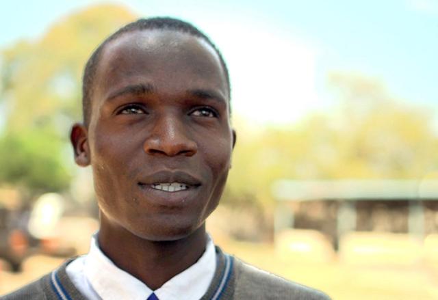 A man attending school