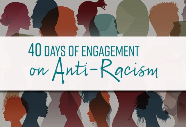 Logo: 40 Days of Engagement with Anti-Racism