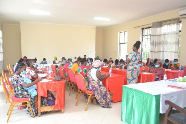 Young women and girls attend a class at the Morogoro Women's Training Centre