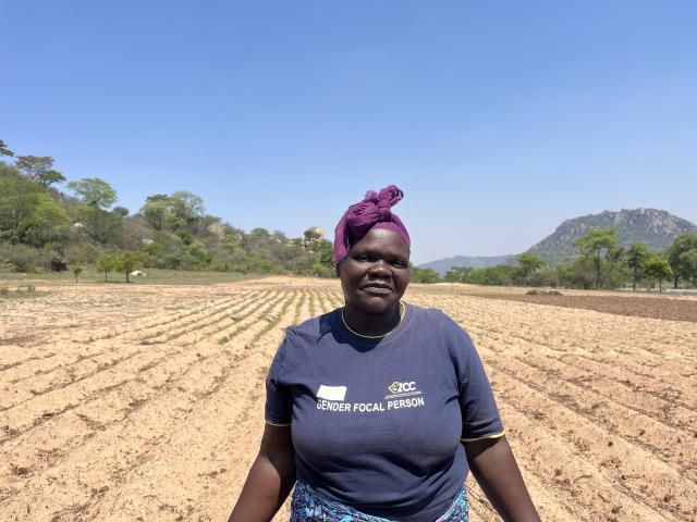 Rosemary Banda on her land