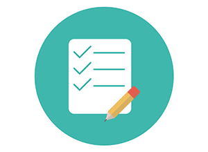 Checklist with items checked off