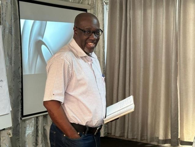 Rev. Dr. Japhet Ndhlovu presenting at the consultation.