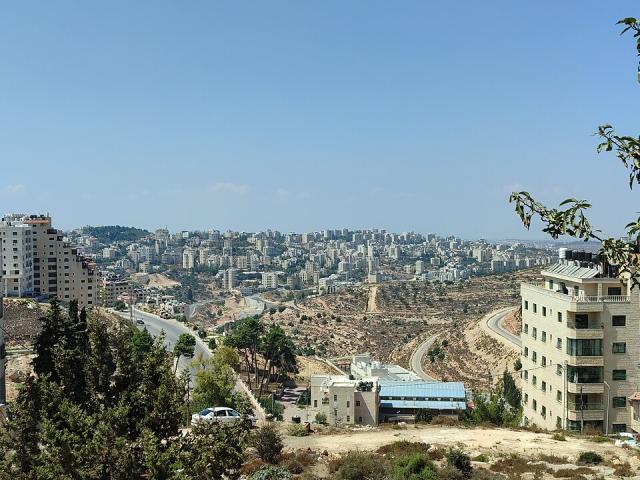The city of Ramallah in the West Bank