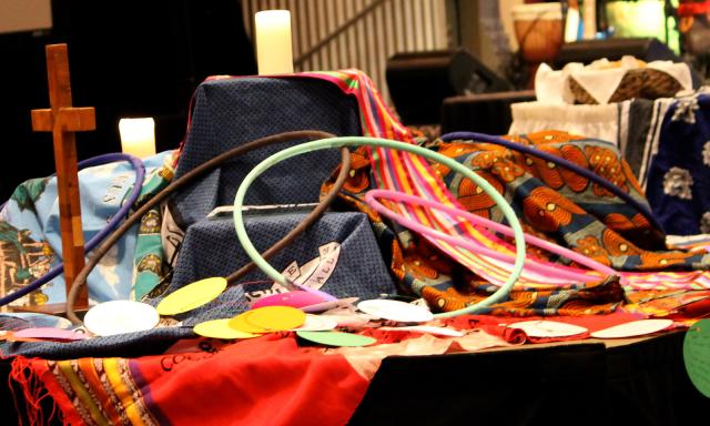 Various items on a table at Behold 2013