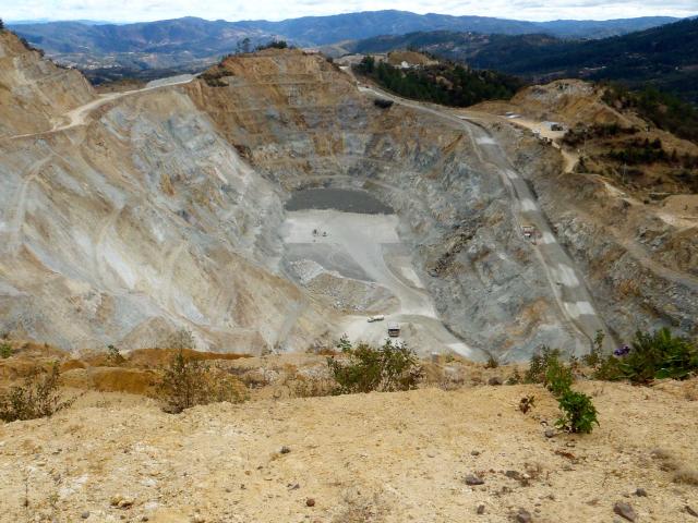 Open pit, Marlin Mine, San Marcos, Guatemala