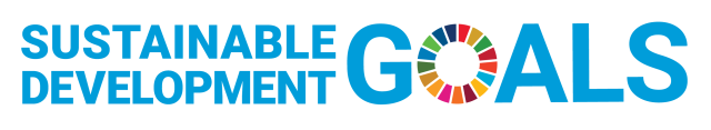 The logo for the United Nations' Sustainable Development Goals.