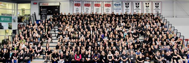 Photo of GC43 attendees wearing black, July 2018