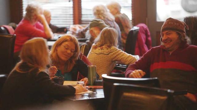 Dinner, song, and lots of conversation about spiritual or topical issues are all important parts of A Wide Spot in the Road events, held regularly in New Denver, B.C. A Wide Spot in the Road meetings help people gave perspective.