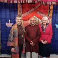 Marion Purdy with Jai Ganesh and Joanne Thompson