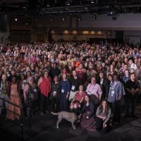A large group of participants indoors at GC45