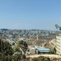 The city of Ramallah in the West Bank