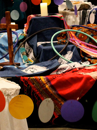 Items on a table at Behold 2013